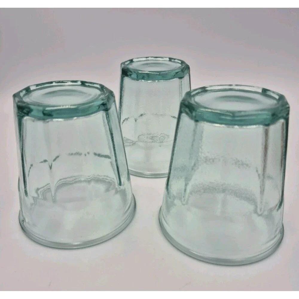 100% Recycled Authentic  Glass Vidrios San Miguel Spain 3 pcs 220ml New